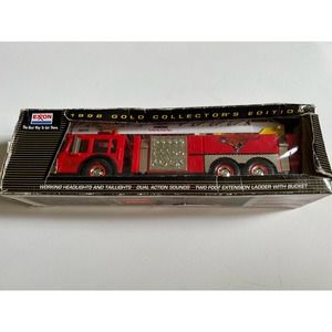 Exxon Fire Rescue Tiger Truck Collector Edition Serial Numbered 1998 Gold Series